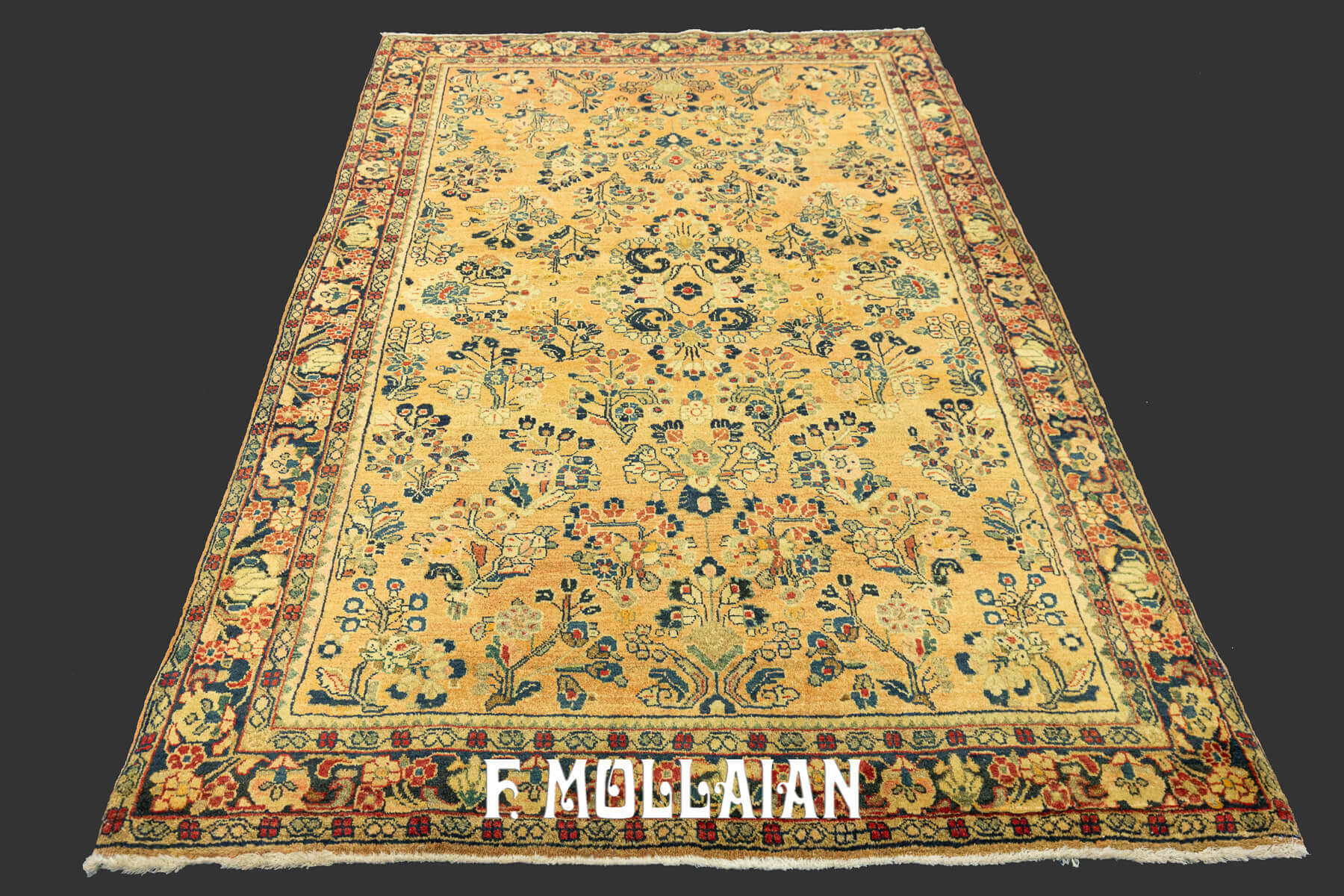 Antique Persian Saruk Rug with Al-Over Floral Field n°:47509604